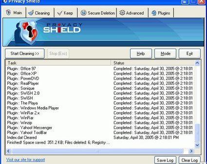 Privacy Shield -- удаляем следы работы на ПК