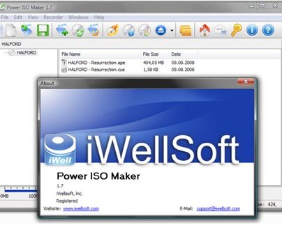 iWellSoft Power ISO Maker -- программа для создания и редактирования образов дисков