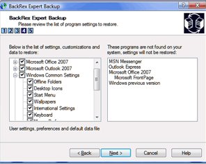 Expert Backup -- программа для резервного копирования всех настроек Windows