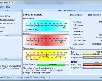 HDD Observer -- жесткие диски под присмотром