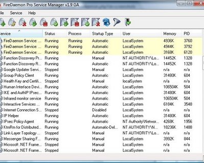 FireDaemon -- простой и быстрый запуск программ в качестве сервиса