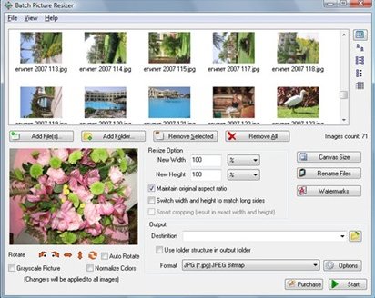 Изменяем размер картинок с помощью Batch Picture Resizer