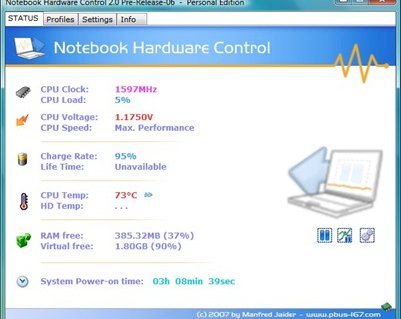 Notebook Hardware Control -- возьми свой ноут под контроль