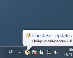 Check For Updates -- программа для проверки обновлений программ