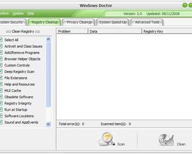 Windows Doctor -- системный оптимизатор и защитник