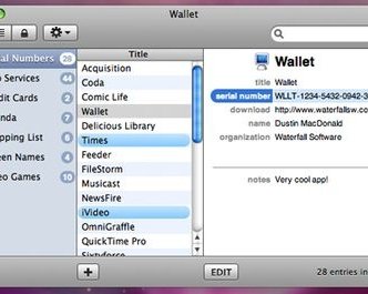 Wallet - надежное хранение данных