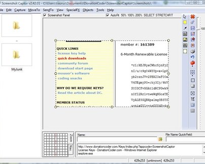 Screenshot Captor -- бесплатная утилита для захвата скриншотов