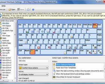 Comfort Keys 3.1.1.0 -- горячие клавиши под контролем