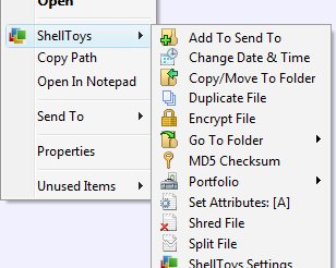 ShellToys 6.3.0 -- удобное контекстное меню