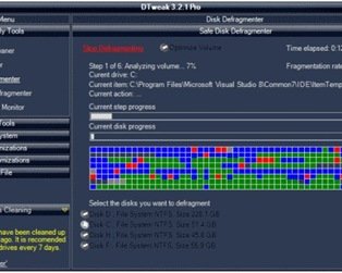 DTweak Pro -- оптимизатор Windows Vista