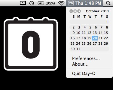 Day-O – достойный бесплатный заменитель часам Maс OSX