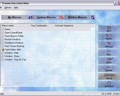 MacroMachine - программа для создания макросов для Windows
