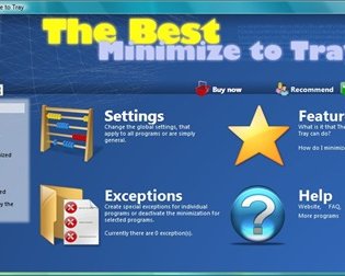 TheBest Minimize to Tray -- прячем любые окна в трей
