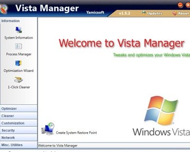 Настройте свою Висту с помощью Vista Manager