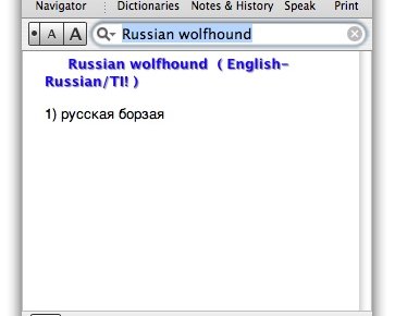 TranslateIt — удобный электронный словарь