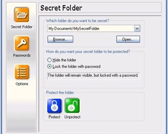 MySecretFolder -- программа защиты данных