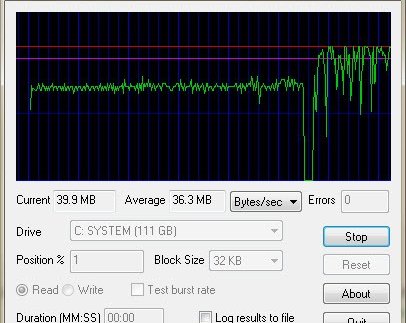 Измеряем скорость винчестера с помощью HD Speed