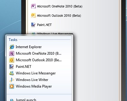 JumpLaunch — замена панели быстрого запуска для Windows 7