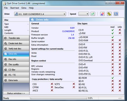 Opti Drive Control — продолжатель дела Nero CD-DVD Speed
