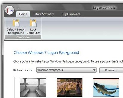 Windows 7 Logon Controller меняет внешний вид окна приветствия в Windows 7